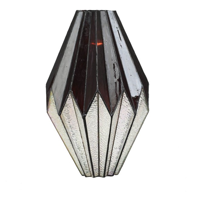 Losse Glaskap Tiffany Origami - Uit als hanglamp
