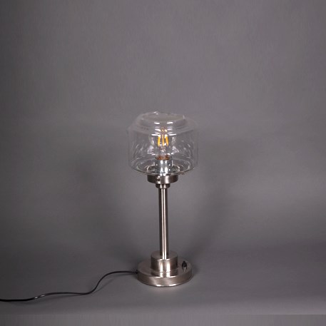 Tafellamp Getrapte Cilinder small Transparant
