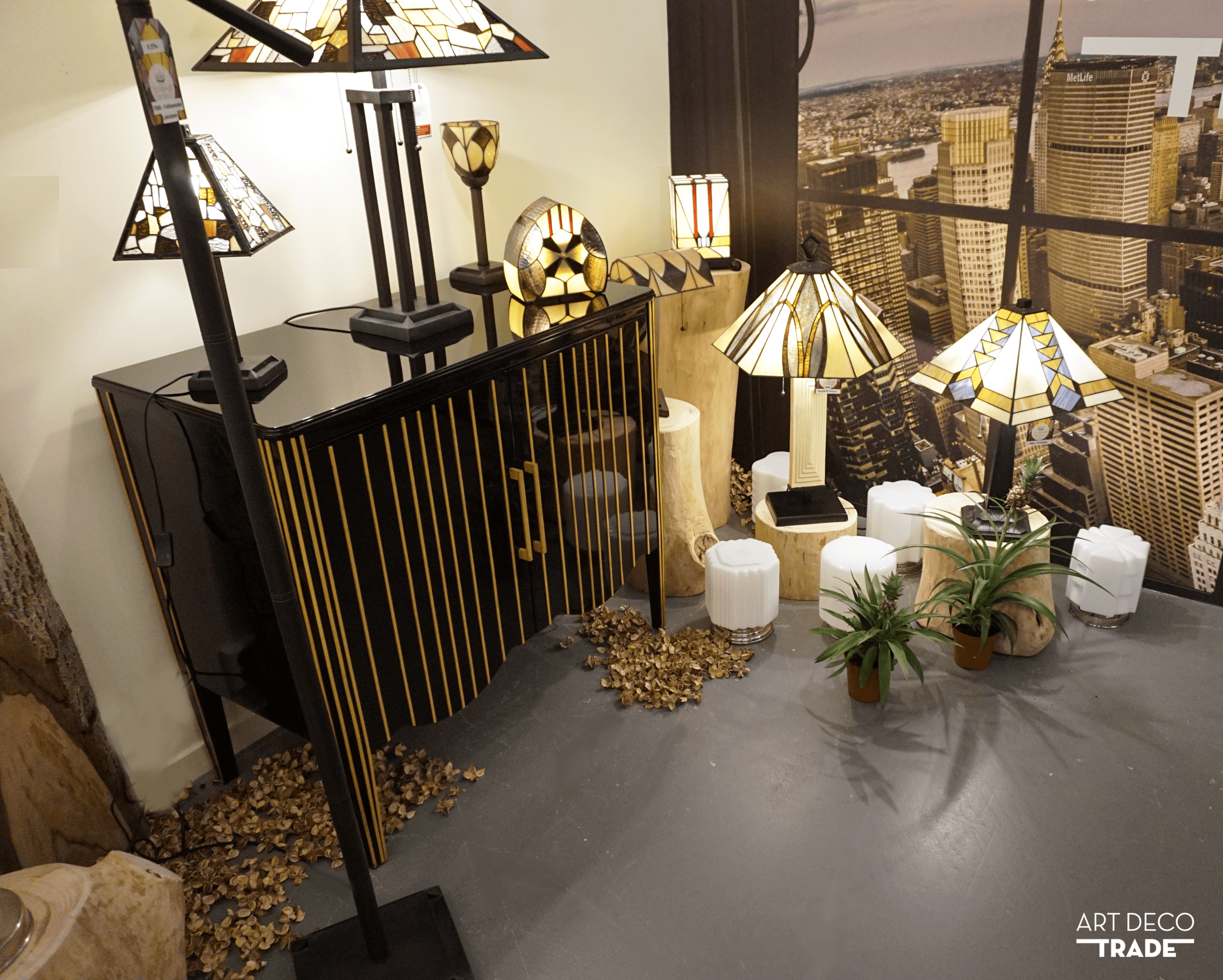 Match made in heaven: meubilair en Tiffany. Een hoek in de stand op de VAKbeurs.
